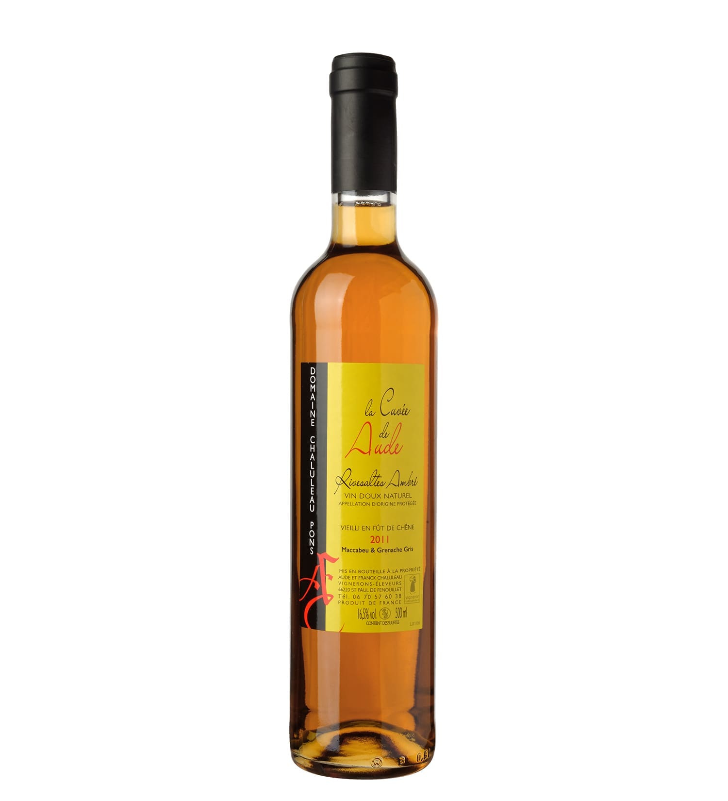 AOP VDN Rivesaltes Ambré « Cuvée de Aude » - Domaine Chaluleau Pons