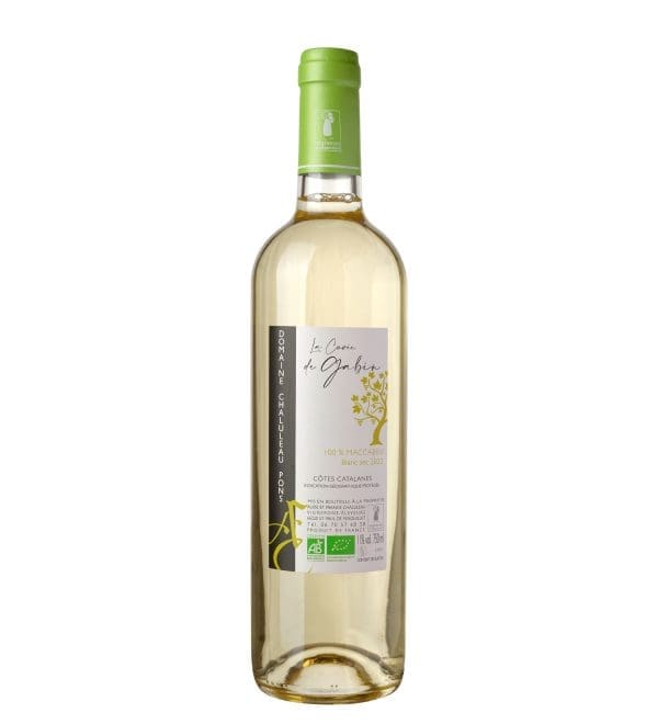 IGP Côtes Catalanes Blanc 100% Macabeu « Cuvée de Gabin » - Domaine Chaluleau Pons